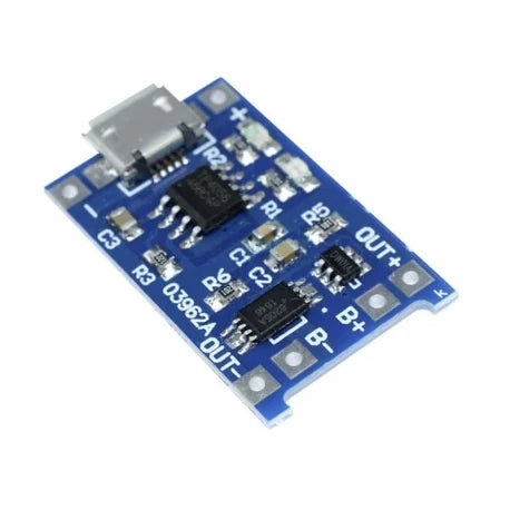 TP4056 1A Li-Ion Battery Charging Board Micro USB with Current Protection TP4056 1A Li-Ion Battery Charging Board Micro USB with Current Protection